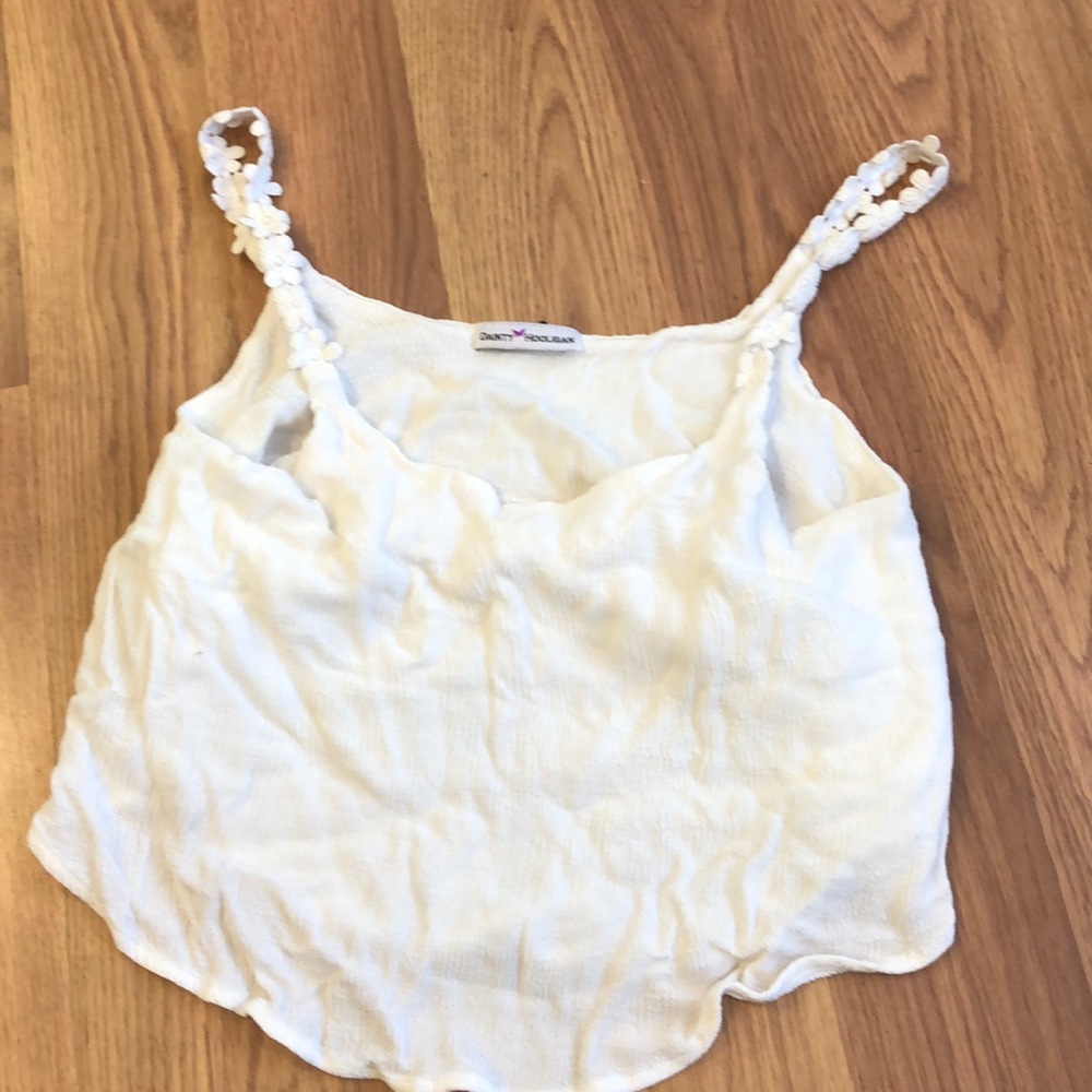 White crop top